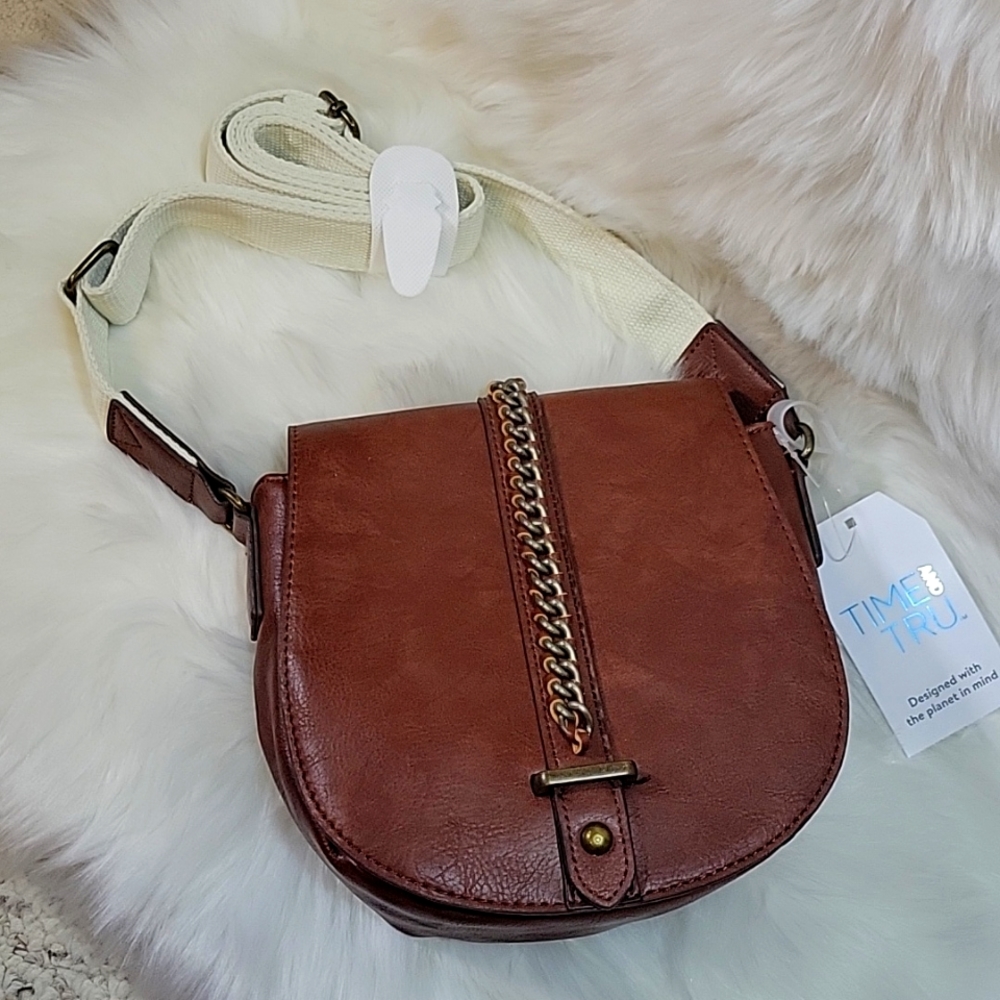 Emery Cross Body BagTime and Tru Women's Faux Leather Emery Crossbody Handbag